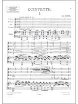 Quintette avec cordes et piano op. 77 - Léo Sachs - Partition